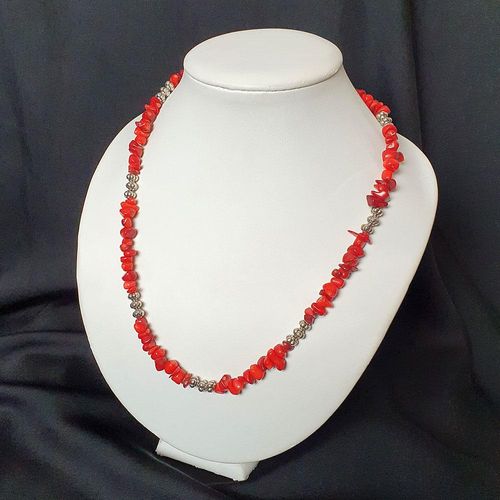 Isla Jewellery Set red bamboo coral jewelry making kit — DIY set with beads and instructions for creating handmade jewelry