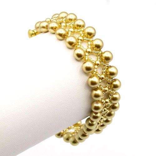Serenity Bracelet ivory topaz bracelet making kit — DIY set with beads and instructions for creating handmade jewelry