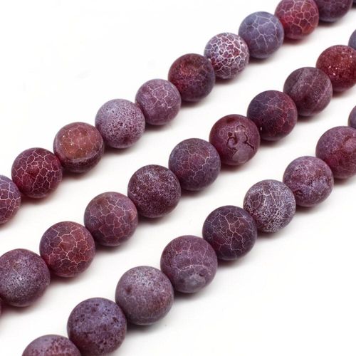 10mm resin druzy bead round red 15" inch — sparkling cabochon-style stone ideal for jewelry making, pendants, and craft designs