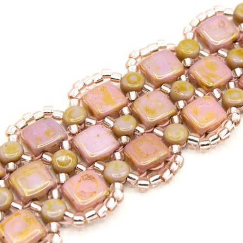 Kali Bracelet light pink bracelet making kit — DIY set with beads and instructions for creating handmade jewelry