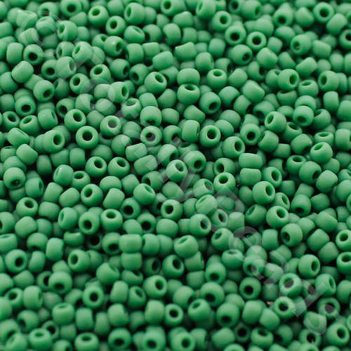 Toho Size 11 Seed Beads 10g - Opq Frost Pine Green