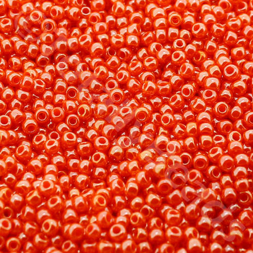 Toho Size 11 Seed Beads 10g - Opq. Lust. Pumpkin