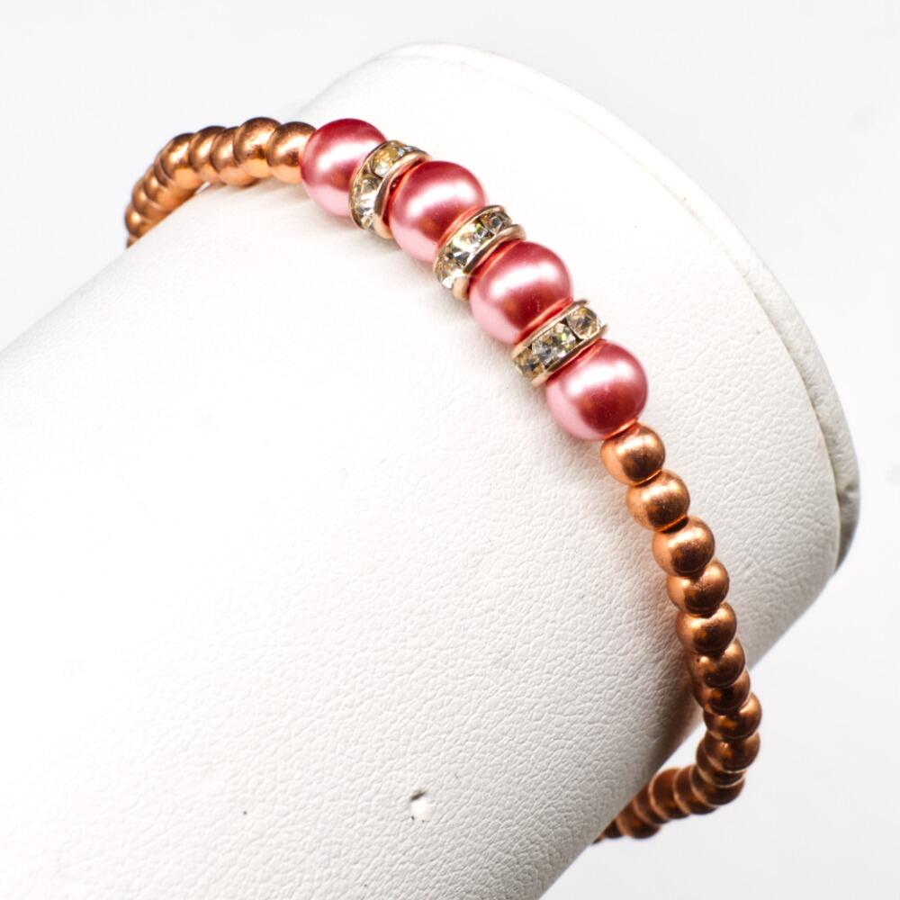 Juliet Bracelet Makes 10 wisteria & watermelon bracelet making kit — DIY set with beads and instructions for creating handmade jewelry