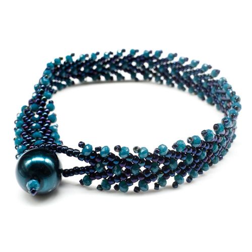 St Petersberg Chevron Bracelets nebula bracelet making kit — DIY set with beads and instructions for creating handmade jewelry