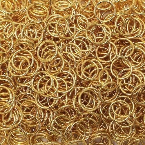 Jump Rings 9x1mm 85pcs Gold Plated for jewellery making