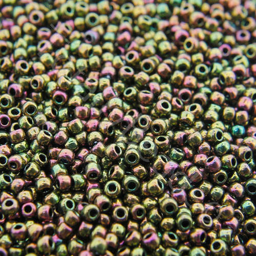 Toho Size 11 Seed Beads 10g - Higher Metalic Iris Purple/Green