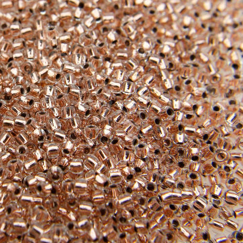 Toho Size 11 Seed Beads 10g - Copper-Lined Crystal