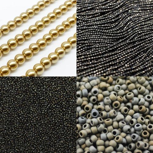 BC24 WK23 Mosiac Bracelet Light Gold 6mm for jewellery making