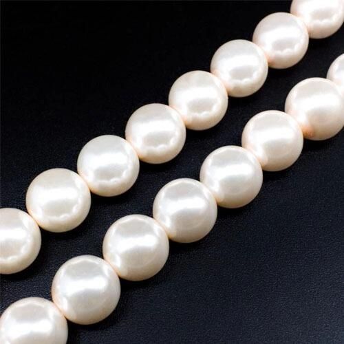Glass Pearl Round Beads 10mm Pale Pink for jewellery making