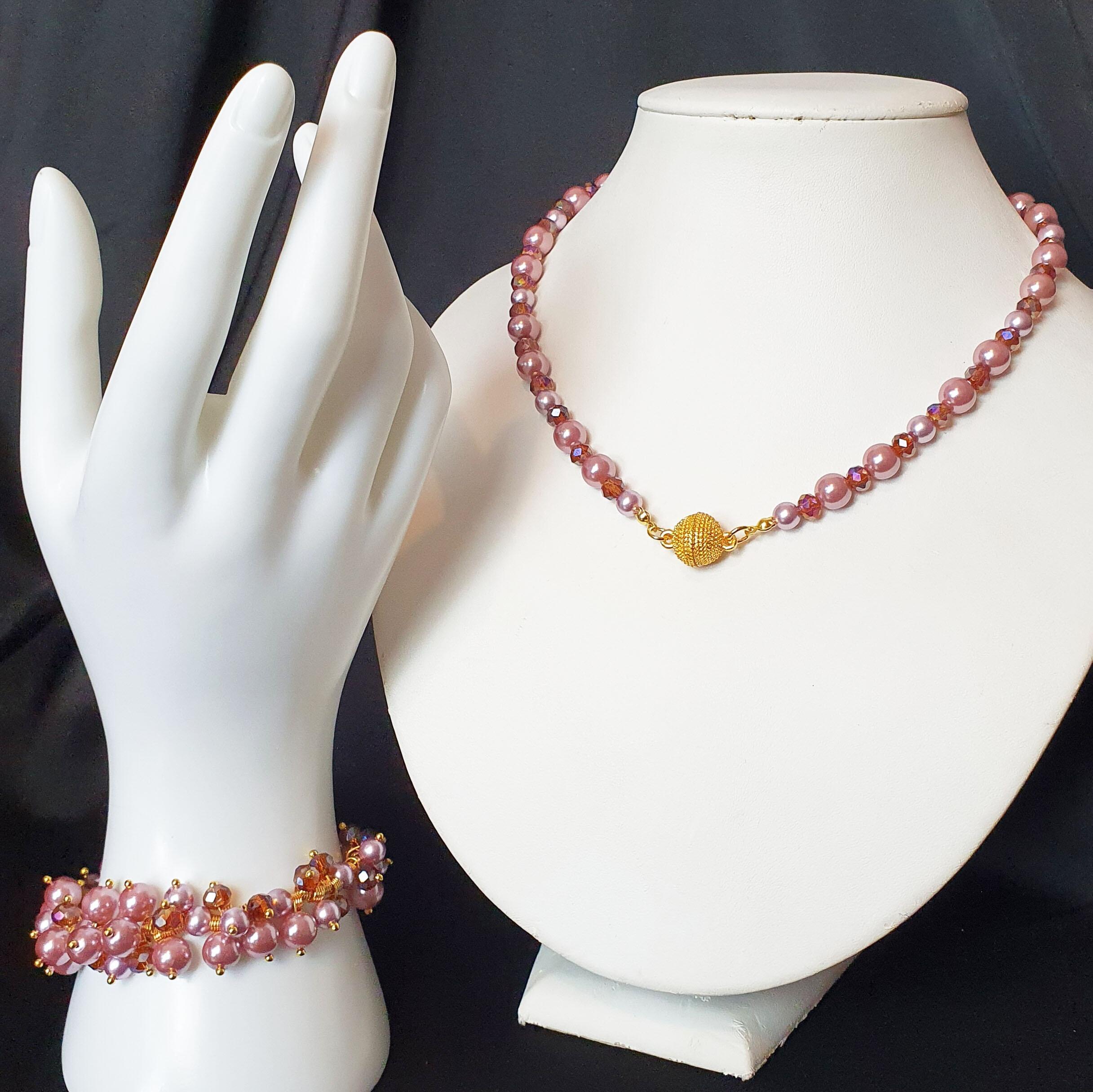 Multiwear Jewellery rosewood jewelry making kit — DIY set with beads and instructions for creating handmade jewelry