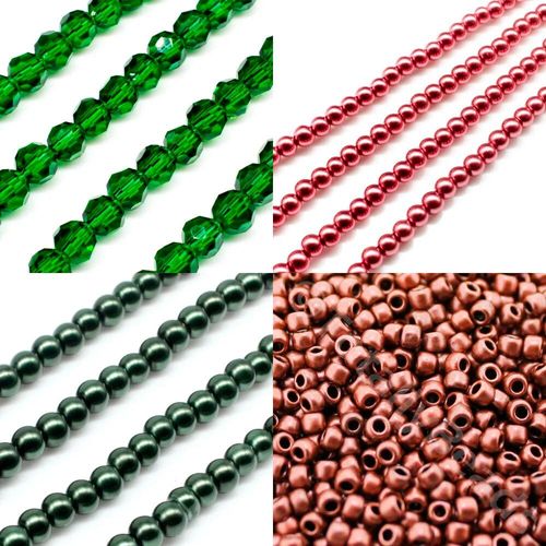 BC24 WK33 Bracelet Emerald Green 6mm for jewellery making