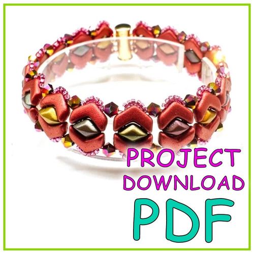Vee Bead Bracelet PDF Download for jewellery making