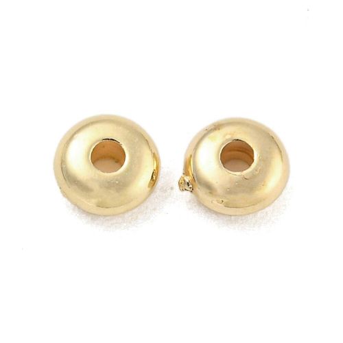 Acrylic Rondelle Beads 4mm 100pcs Gold for jewellery making