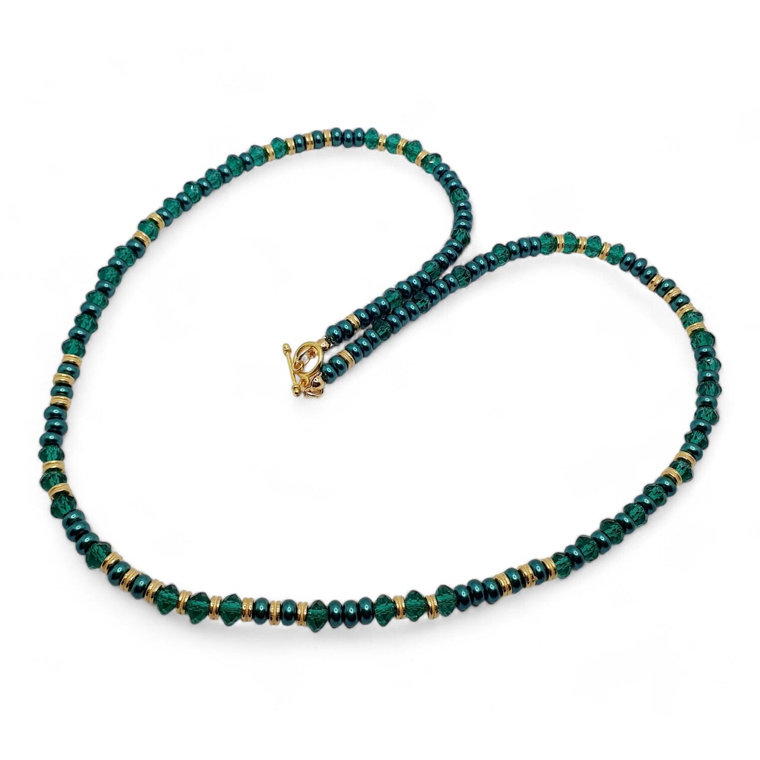 Galina Jewellery Set teal jewelry making kit — DIY set with beads and instructions for creating handmade jewelry