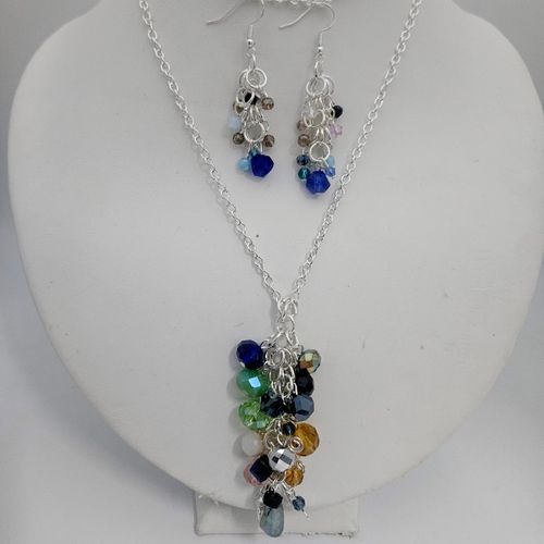Crystal Shaggy Loop Jewellery makes 2 jewelry making kit — DIY set with beads and instructions for creating handmade jewelry