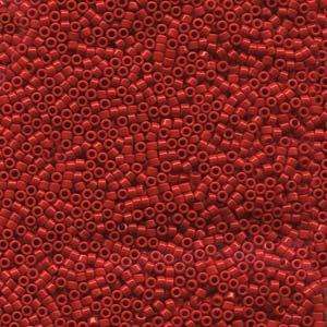 size 11 Miyuki Delica seed beads opaque dark cranberry db723 5g — 5g pack, premium Japanese cylinder beads perfect for bead weaving, embr…