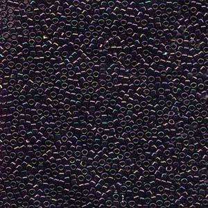 size 11 Miyuki Delica seed beads purple iris db004 5g — 5g pack, premium Japanese cylinder beads perfect for bead weaving, embroidery, an…