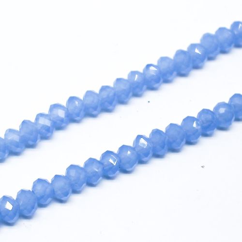 6mm crystal beads opal ice blue, pack of 100 — faceted for jewelry making and beadwork