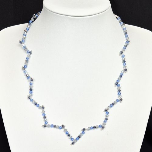 Ivy Crystal Pin Necklace Makes 2 sea breeze necklace making kit — DIY set with beads and instructions for creating handmade jewelry
