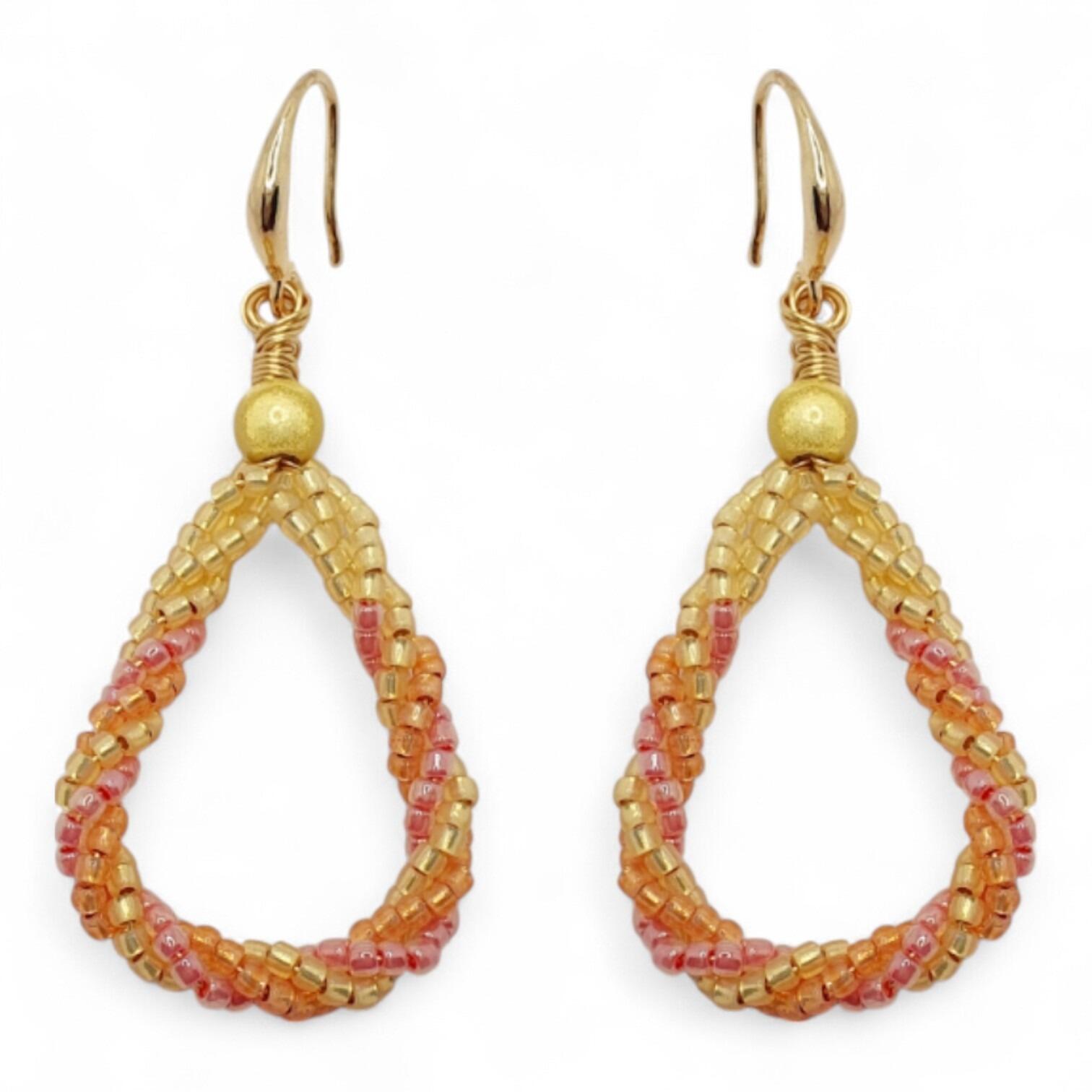 Sedona Twine Earrings 5 Pairs summer earring making kit — DIY set with beads and instructions for creating handmade jewelry
