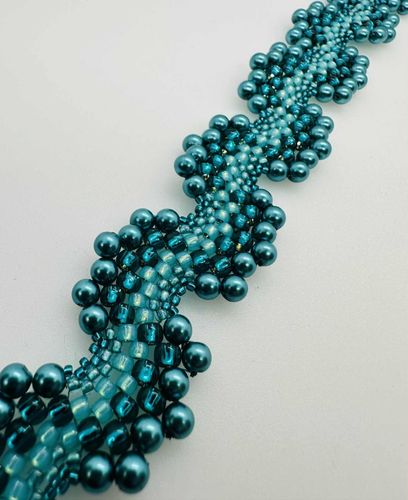 BC25WK36 Peyote Teal 4mm for jewellery making
