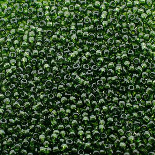 Toho Size 11 Seed Beads 10g - Trans Olivine