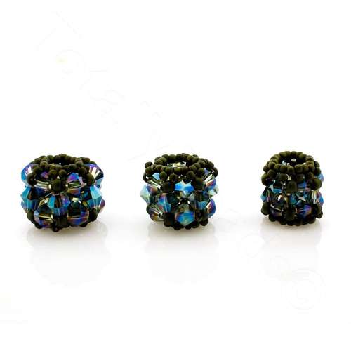 Erudite Crystal Bicone Bead Pack electric green jewelry making kit — DIY set with beads and instructions for creating handmade jewelry
