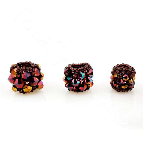 Erudite Crystal Bicone Bead Pack mermaid pink jewelry making kit — DIY set with beads and instructions for creating handmade jewelry