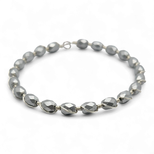 Baros Coil Cuff Bracelet Silver for jewellery making
