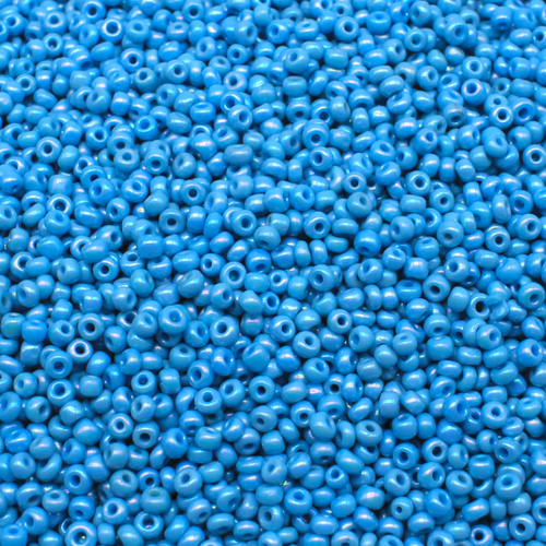 Seed Beads Opaque Rainbow Turquoise Size 8 100g 3mm for jewellery making