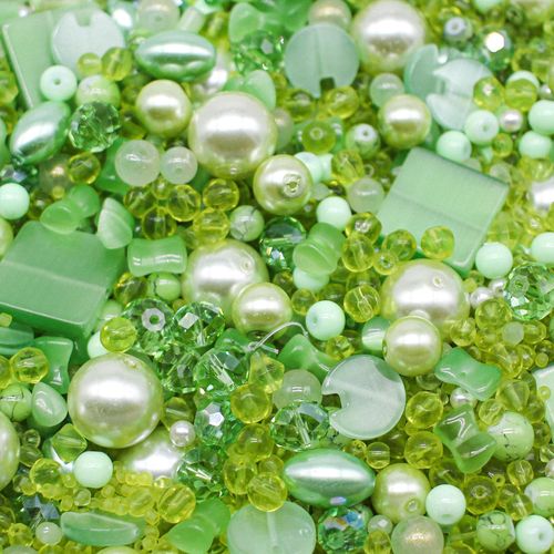 Premium Bead Mix 75g Lime Green 2mm for jewellery making