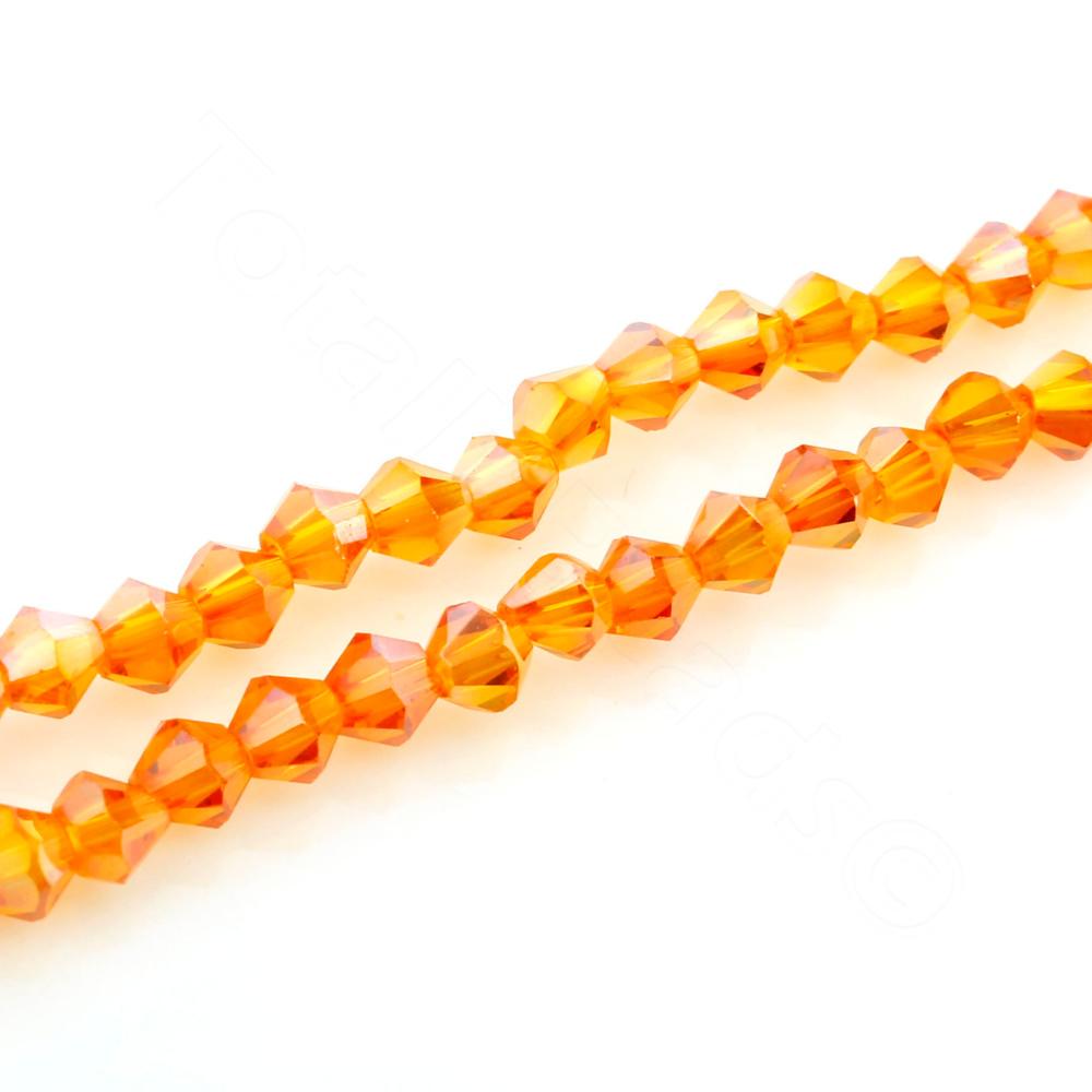 Crystal Accents Deco Beads Orange 14g Retail Package 