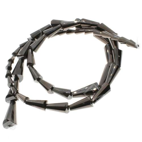 crystal beads black diamond — faceted for jewelry making and beadwork