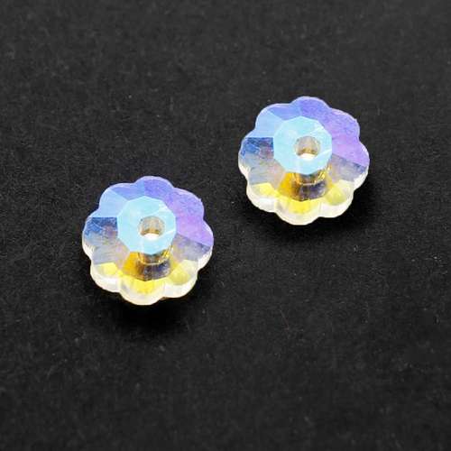 6mm resin Rivoli stone 6mm — faceted round crystal-style cabochon ideal for jewelry making, settings, and crafts
