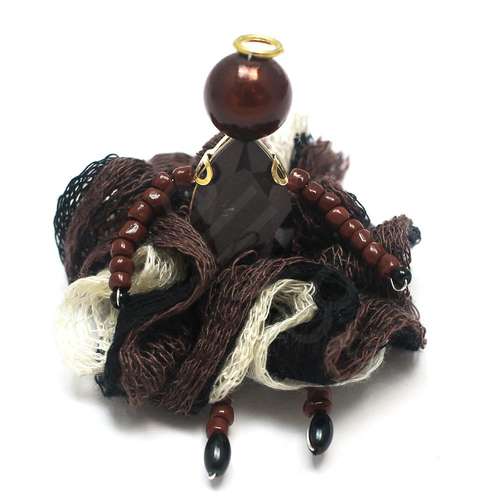 Lady Rivoli Kit brown jewelry making kit — DIY set with beads and instructions for creating handmade jewelry