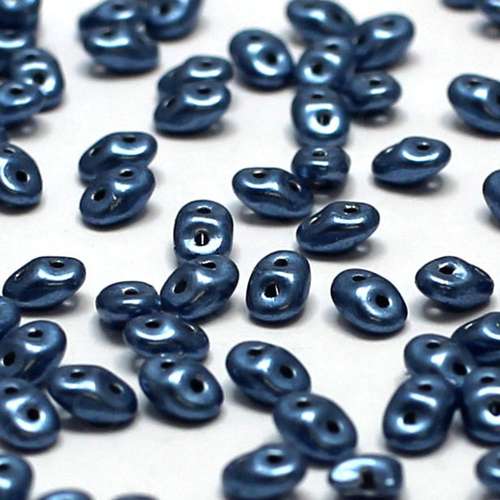 10g Czech glass Rulla beads sueded gold provence — two-hole beads for jewelry making and bead weaving
