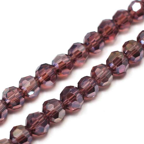 4mm crystal beads amethyst ab — AB finish, faceted for jewelry making and beadwork