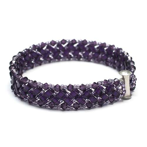 Hermione Bracelet tanzanite bracelet making kit — DIY set with beads and instructions for creating handmade jewelry
