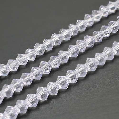 4mm crystal bicone beads violet — faceted for jewelry making and beadwork