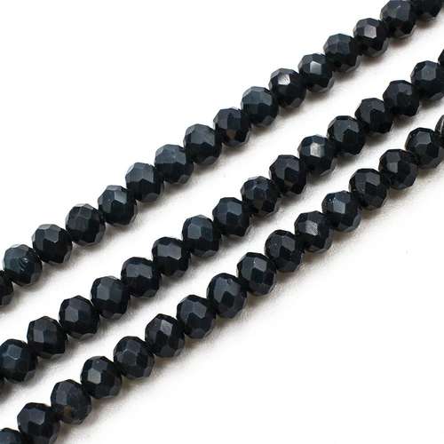 4mm crystal beads opal petrol blue, pack of 130 — faceted for jewelry making and beadwork