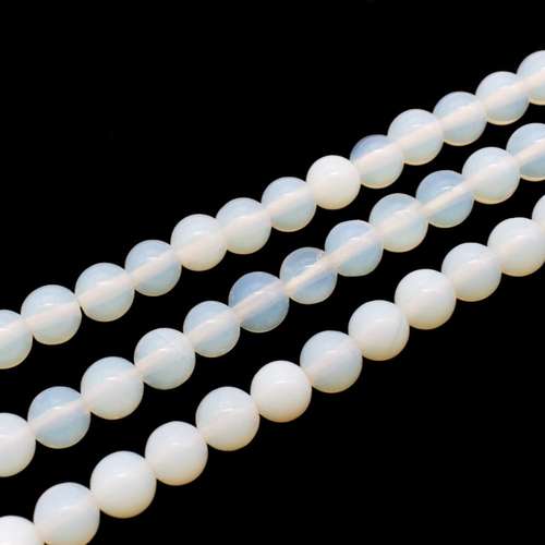 Opal Light Opaque Cream Round - 6mm