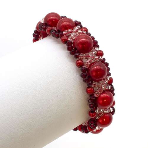 Lucy Miracle Bracelet red bracelet making kit — DIY set with beads and instructions for creating handmade jewelry