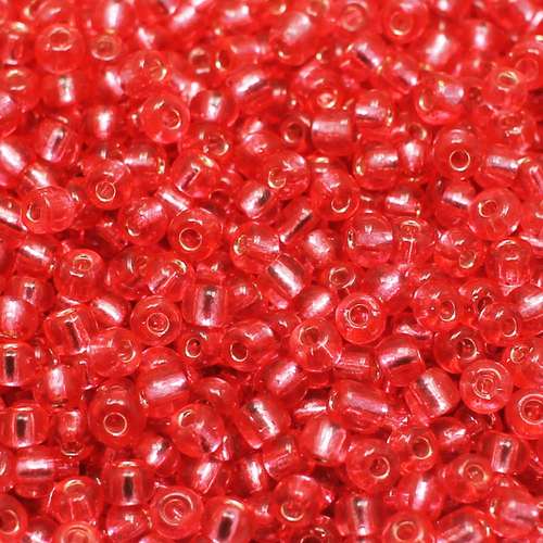 size 6 FGB glass seed beads sweet pink — 50g pack, ideal for bead weaving, embroidery, and jewelry making