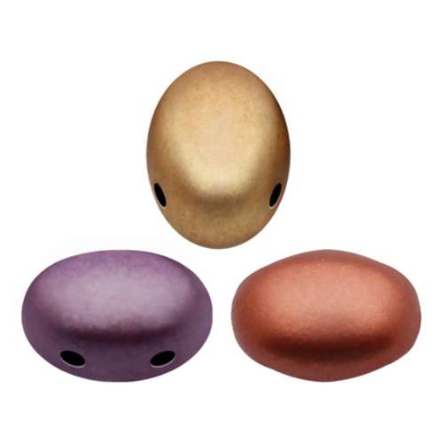 Samos Puca Beads 10g - Yellow Gold Metallic Iris