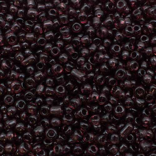 size 8 FGB glass seed beads transparent graphite — 50g pack, ideal for bead weaving, embroidery, and jewelry making