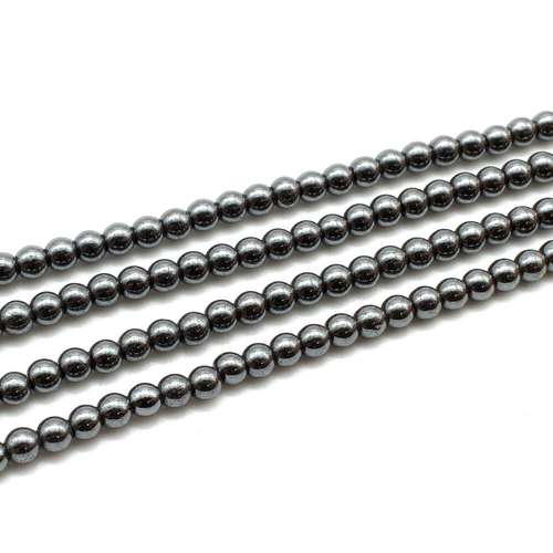 3mm hematite beads — for jewelry making, crafting, and beadwork projects