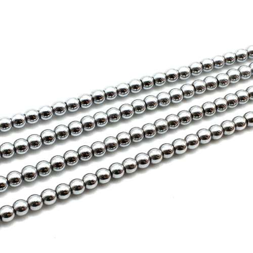 3mm hematite beads — for jewelry making, crafting, and beadwork projects