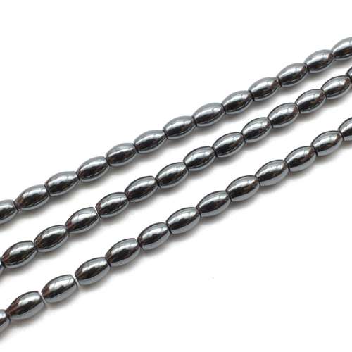4x6mm hematite beads — for jewelry making, crafting, and beadwork projects