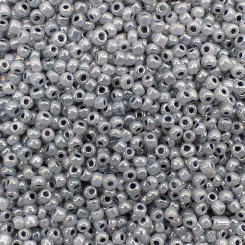 Seed Beads Pearl Shine Grey - Size 8 100g