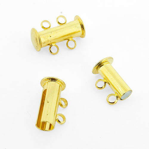 Sliding Magnetic Clasp 2 Strand - Gold Plated